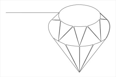 Tasarım vektörü çiziminin aralıksız tek çizgi çizimi