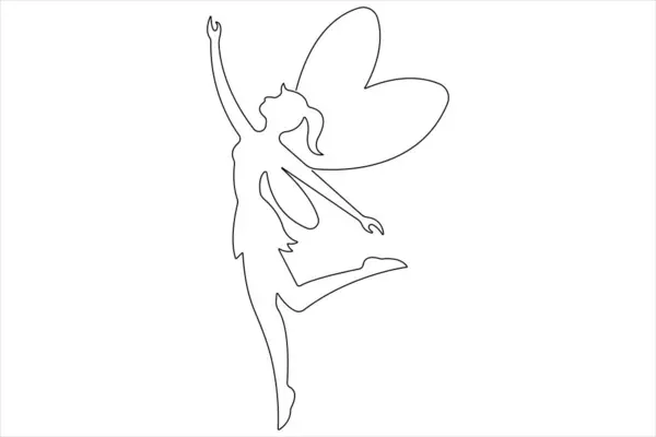 Taslak vektörün sürekli bir çizgi çizimi