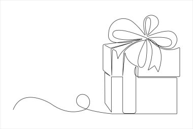 Aralıksız çizilen hediye kutusu çizimleri, kurdele yay ve hediye kutusuyla birlikte sunuluyor. Noel sürprizi