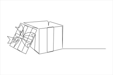 Aralıksız çizilen hediye kutusu çizimleri, kurdele yay ve hediye kutusuyla birlikte sunuluyor. Noel sürprizi