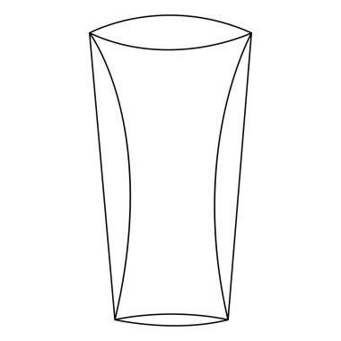 Sürekli bir çizgi kokteyl, yaz taze içecek ana hatları vektör çizimi ve minimalist tasarım.