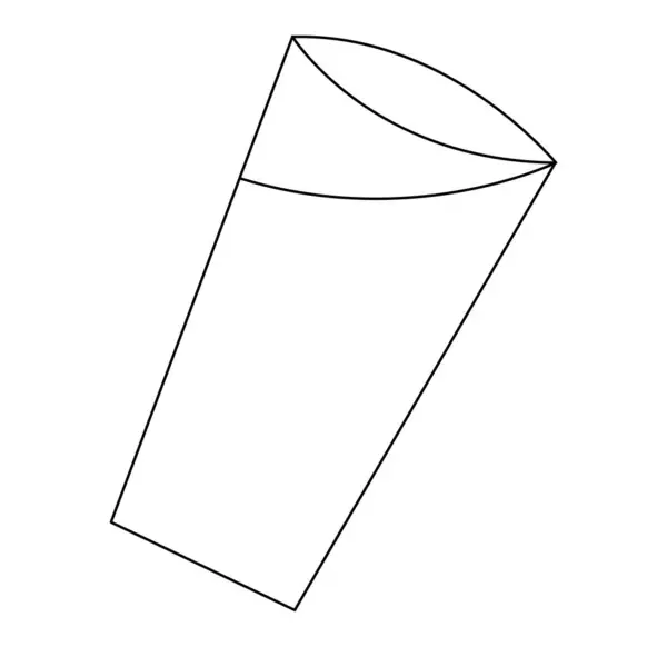 Sürekli bir çizgi kokteyl, yaz taze içecek ana hatları vektör çizimi ve minimalist tasarım.