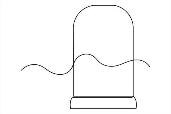 Mezar taşı. Cadılar Bayramı, mezar, mezarlık, ölüm, anma günü aralıksız bir çizim.