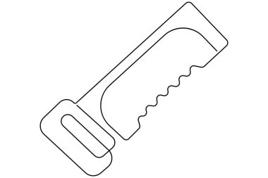 İşçi Bayramı araçlarının aralıksız çizimi konsept ana hatları vektörü