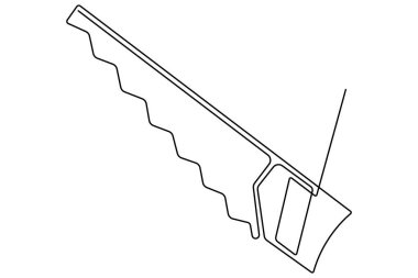 İşçi Bayramı araçlarının aralıksız çizimi konsept ana hatları vektörü
