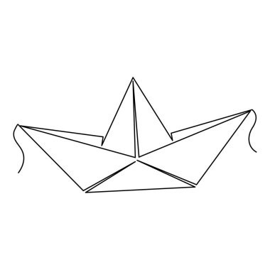 Kartonpiyer, ana hatlı vektör çiziminin sürekli bir çizimi.