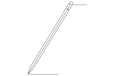 İnce çizgili çizgi çiziminin aralıksız tek satır çizimi çizimi çizim çizimi