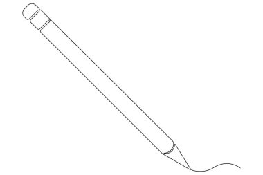 İnce çizgili çizgi çiziminin aralıksız tek satır çizimi çizimi çizim çizimi