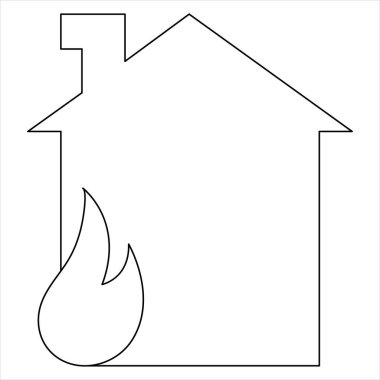 Fişi, bitkisi ve ampülü olan ev sürekli yeşil enerji çizgisi konsepti çiziyor.