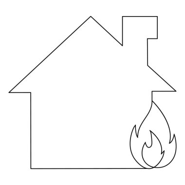 Fişi, bitkisi ve ampülü olan ev sürekli yeşil enerji çizgisi konsepti çiziyor.