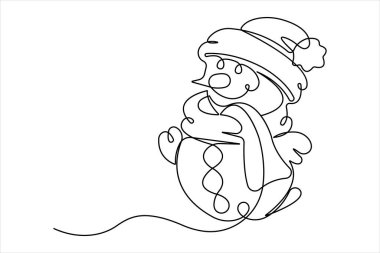 Noel Baba 'nın Noel Baba tarzının sürekli bir çizim simgesi.