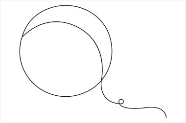 Fitness topu fitness ekipman vektör illüstrasyonunun kesintisiz bir çizimi