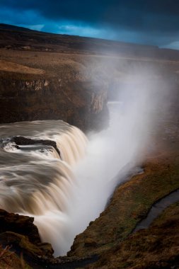 İzlanda - Günbatımında Nefes Kesen Gullfoss Şelalesi