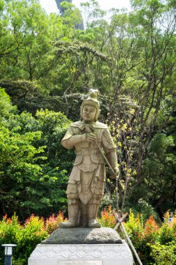 Hong Kong 'da Doğa ile çevrili Majestic Buddha Tapınağı