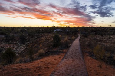 Günbatımında Majestic Kings Kanyonu ve Avustralya 'da Gece