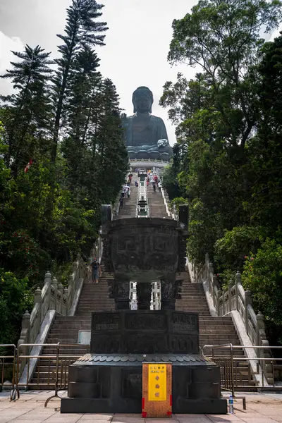 Hong Kong 'da Doğa ile çevrili Majestic Buddha Tapınağı