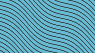 Soyut Dalga Çizgileri Arkaplanı, Çapraz Çizgili Desen, Mavi Teal ve Karanlık Hareket Grafiği. 