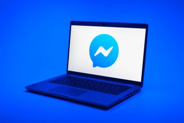 Prag, Çek Cumhuriyeti - 21 Ekim 2024: Kurye logosunu gösteren modern laptop ekranı