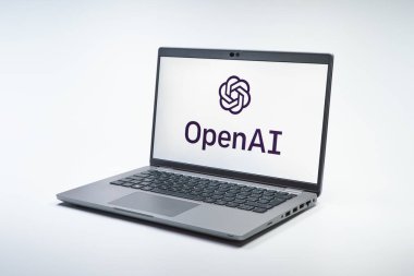 Prag, Çek Cumhuriyeti - 10 21 2024: OpenAI logosunu gösteren bir defter