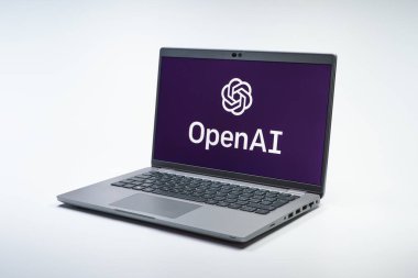 Prag, Çek Cumhuriyeti - 10 21 2024: OpenAI logosunu gösteren bir defter