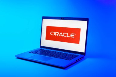 Prag, Çek Cumhuriyeti - 02-21-2025: Kahin logosunu gösteren dizüstü bilgisayar.