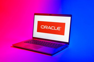 Prag, Çek Cumhuriyeti - 02-21-2025: Kahin logosunu gösteren dizüstü bilgisayar.