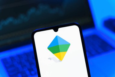 Prag, Çek Cumhuriyeti - 05 08 2025: Google Family Link logosunu gösteren akıllı telefon.