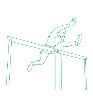 Orta atlamada engelli orta atlamada engelli koşucu