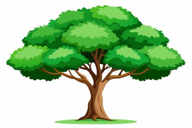 Doğa Temalı Projeler İçin Canlı Çizgi Film Ağacı ResmiComment