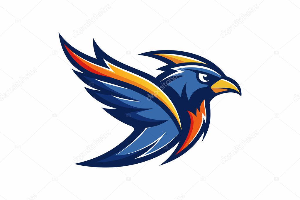 Dynamic Flying Bird Logo Design