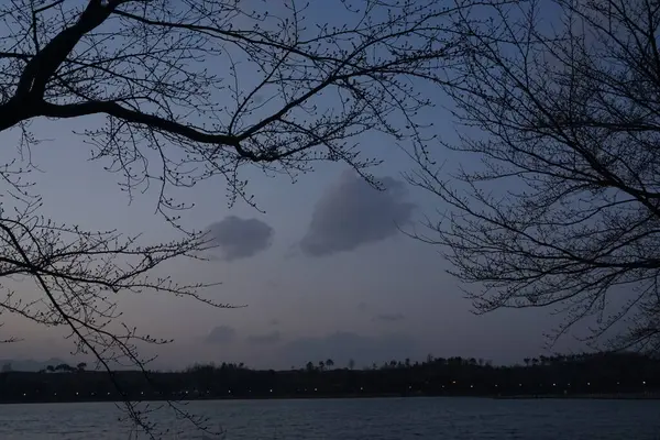 Kore Sokcho Gölü manzarası ve gökyüzü