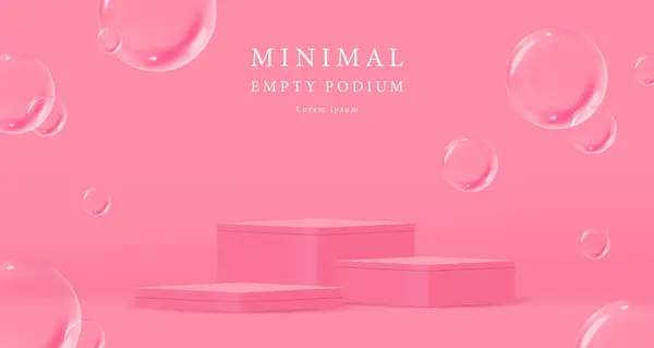 Pembe ve gölgeli 3 boyutlu pembe podyum. Minimalist tasarımda soyut geometrik kompozisyon. 3D stüdyo ürün kaidesi, Moda Sahnesi Moda Moda Moda Moda Moda Sahnesi.