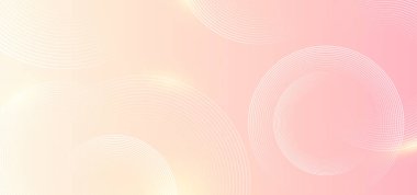 Minimalist afiş arka planı, pastel renkli, pembe ve sarı çizgiler. Çember etkisi biçimi geometrik, soyut arkaplan.