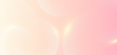 Minimalist afiş arka planı, pastel renkli, pembe ve sarı çizgiler. Çember etkisi biçimi geometrik, soyut arkaplan.