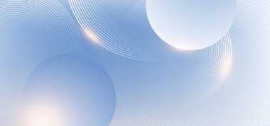 Çember elementli soyut mavi modern arkaplan. Dijital teknoloji konsepti. vektör illüstrasyonu