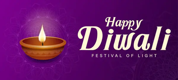Yağ lambasıyla Diwali Festivali, Diya ile Rangoli Dekorasyonu, Rangoli ile Diwali Tatil Arkaplanı, Diwali kutlama kartı