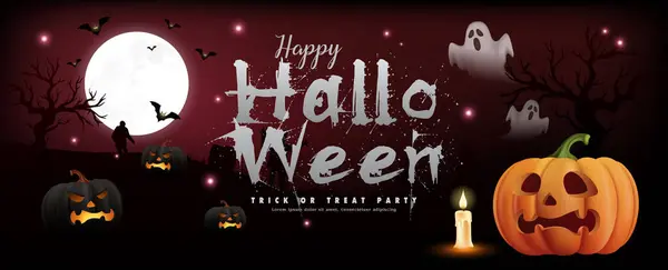 Balkabakları, Hayaletler ve Dolunaylı Ürkütücü Cadılar Bayramı Gecesi