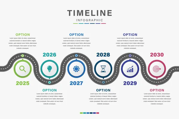 Yıllık Kilometre Taşları ve Simgelerle Zaman Çizelgesi Bilgisi