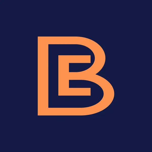 BE, EB, B, E Soyut Harflerin Logosu Monogram