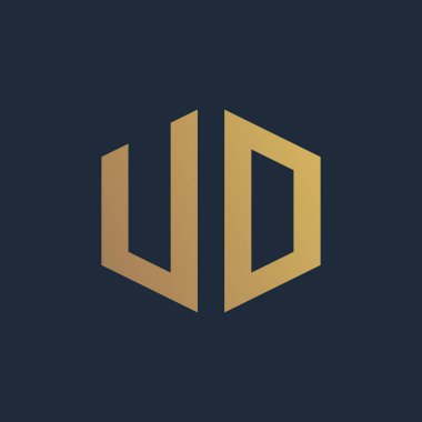 UD Logo tasarım vektör şablonu