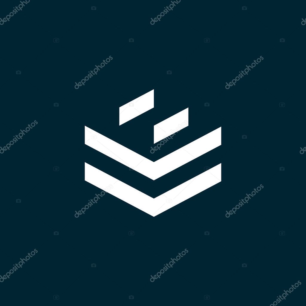 V Logo Design and template. Creative V icon initials based Letters in vector