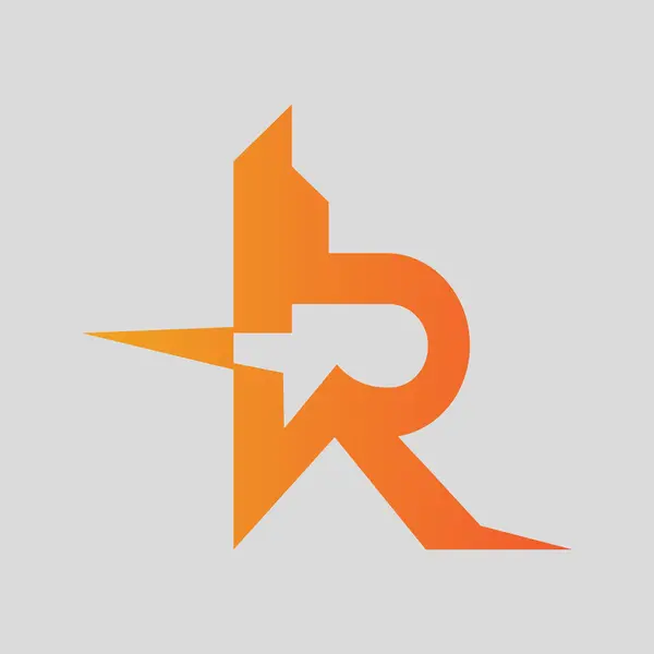 Emlak R Harfi Logo Tasarımı Şablonu