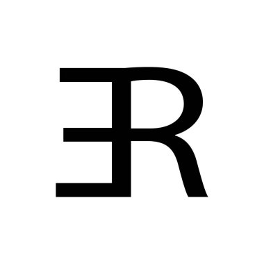 soyut RE Harf Logosu