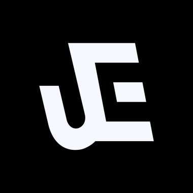 Baş harf JE veya EJ logosu, Typography Vector Şablonu. Yaratıcı Soyut Harf JE veya EJ Logo Vektörü