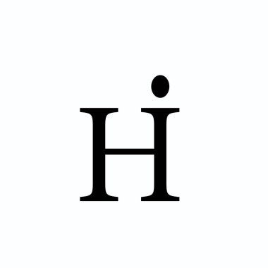 Letter HI IH I H Logo Alphabet Design Icon Vector Symbol