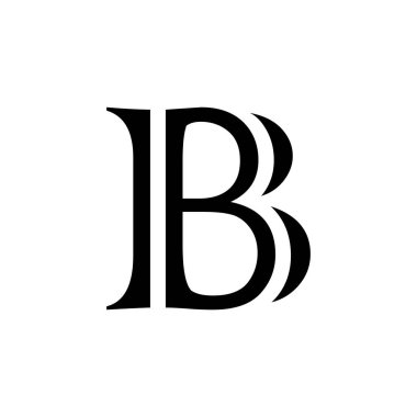 Başlangıç Harfi B Tech Logo Tasarım Şablonu Elemanı