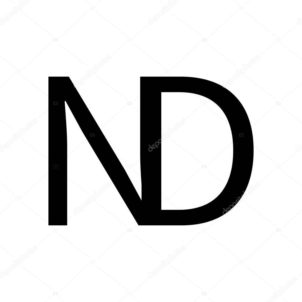 DN Letter Design with Creative logo