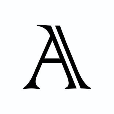 A harfi logo vektör şablonu Yaratıcı A harfi ilk logo tasarımı