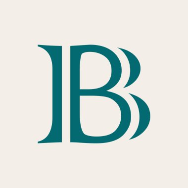 B harfi logo vektör şablonu Creative b İlk logo tasarımı