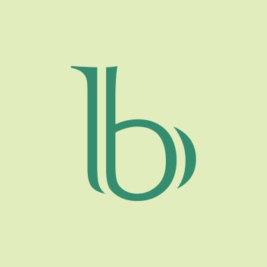 B harfi logo vektör şablonu Creative b İlk logo tasarımı